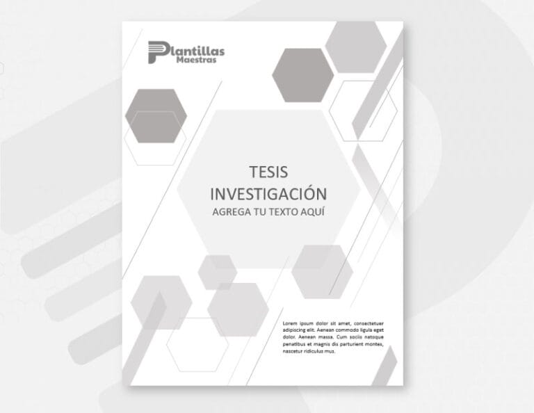 Portada Gris para Tesis de Investigación