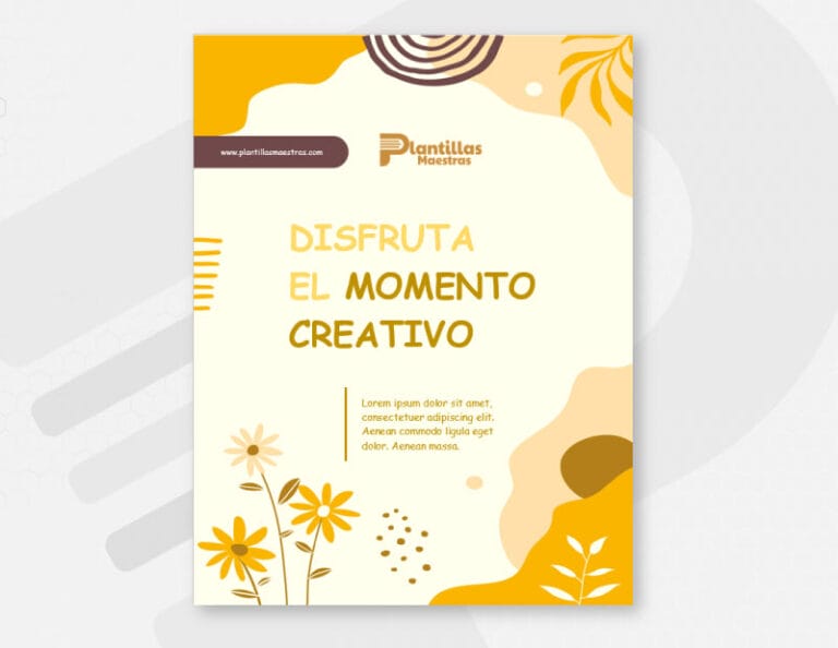 Portada Creativa de Flores Amarilla