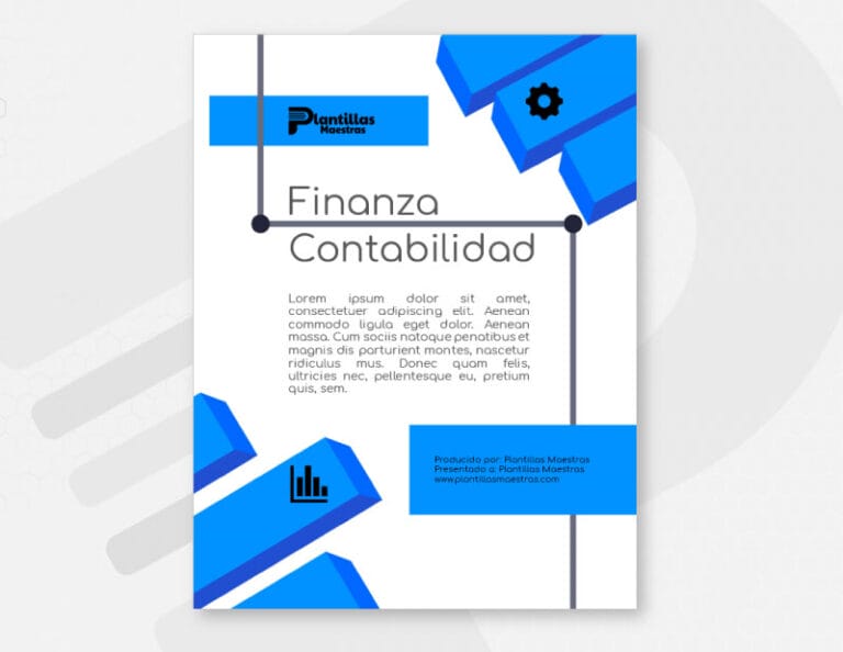 Portada de Contabilidad Minimalista Azul