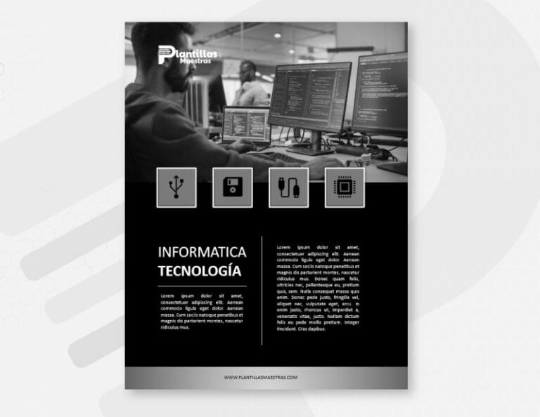 Portada de Informática Blanco y Negro