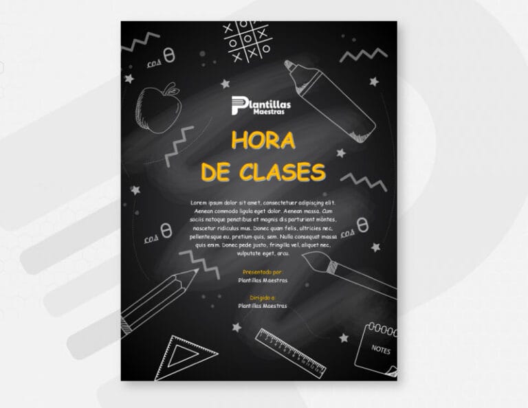 Portada de Presentación Escolar