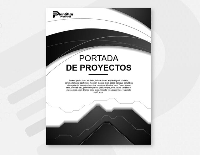 Portada Abstracta Formal Negra
