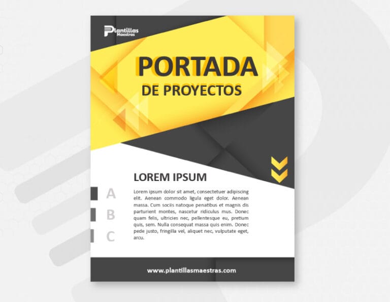 Portada Abstracta Minimalista Amarilla