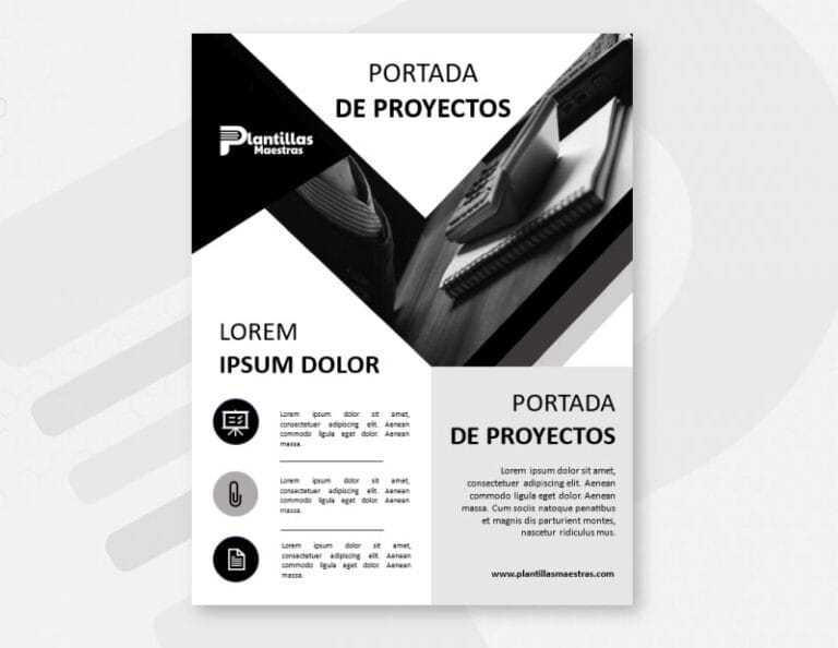 Portada Formal Empresarial Negra